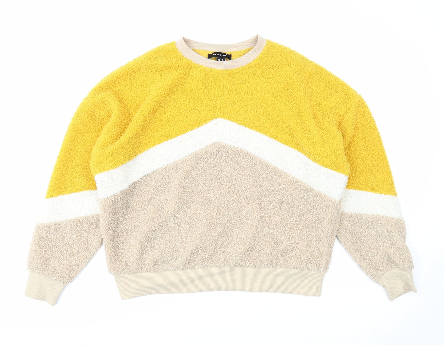 Womens UK Size 8 New Look Beige Pullover Jumper