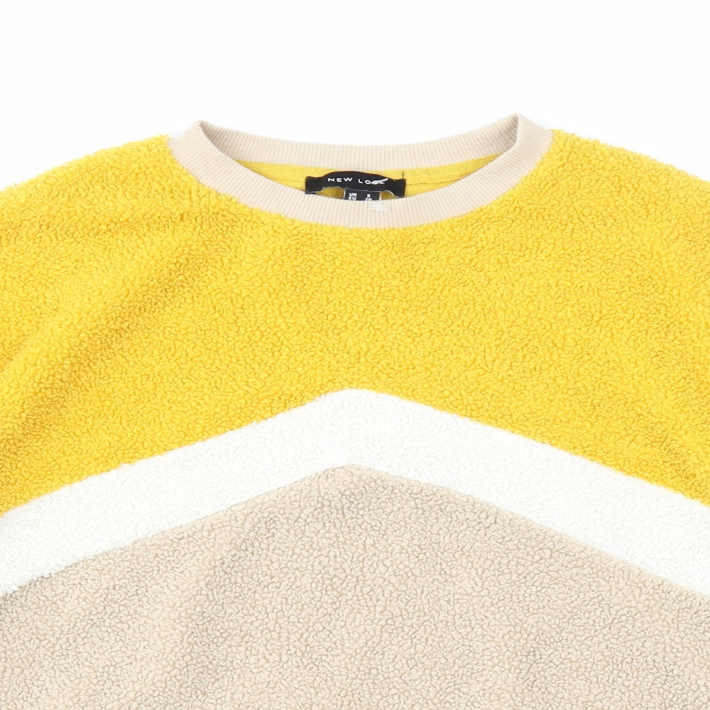 Womens UK Size 8 New Look Beige Pullover Jumper