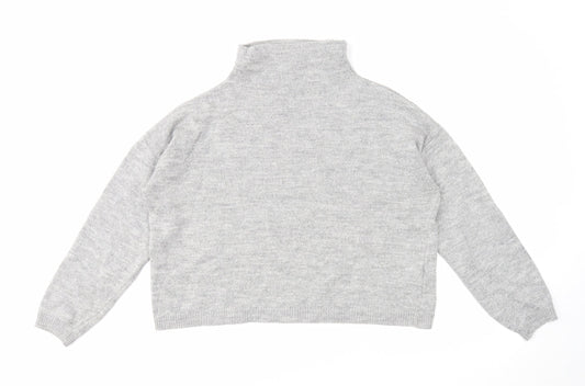 Womens UK Size L New Look Grey Pullover Jumper