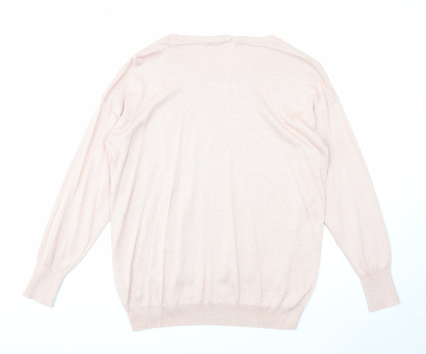 TU Womens Pink Round Neck Viscose Pullover Jumper Size 12