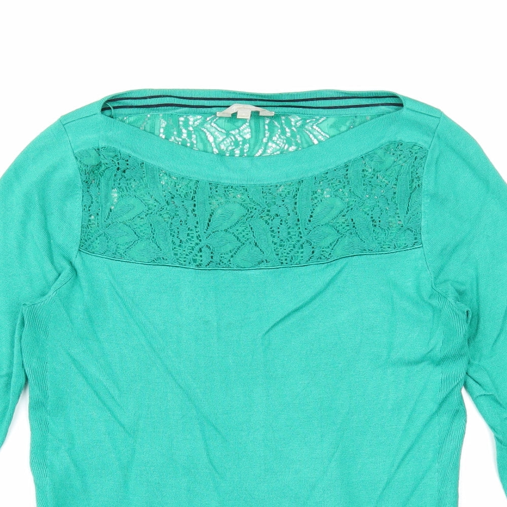 Womens UK Size 8 Per Una Green Pullover Jumper