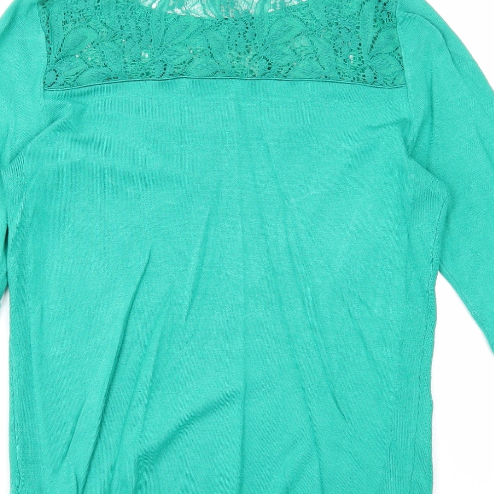 Womens UK Size 8 Per Una Green Pullover Jumper