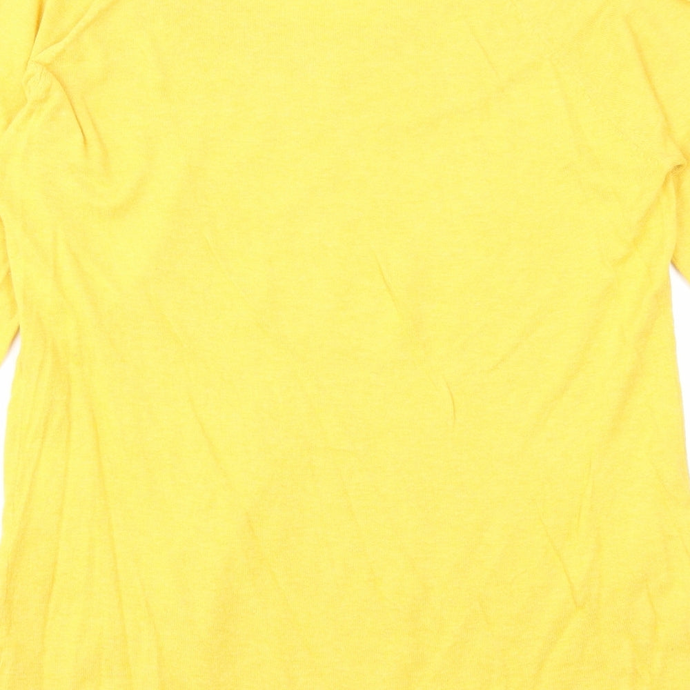 Womens UK Size 12 Debenhams Yellow Basic Blouse