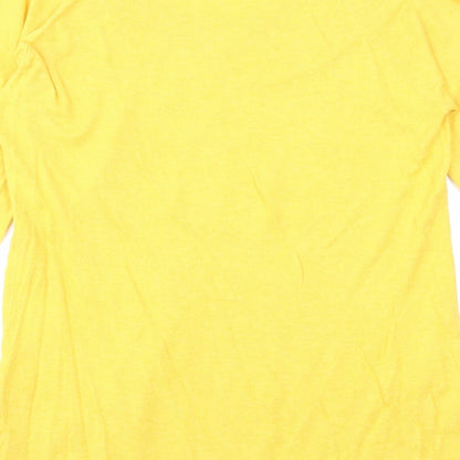 Womens UK Size 12 Debenhams Yellow Basic Blouse