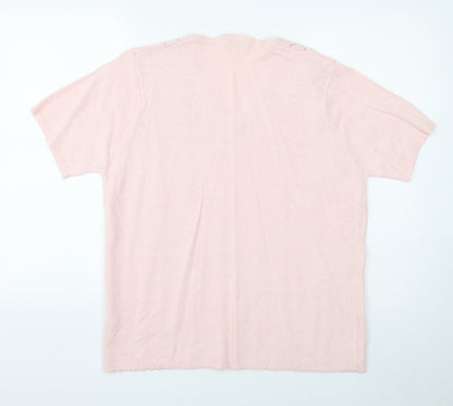 Womens UK Size 18 Berkertex Pink Pullover Jumper