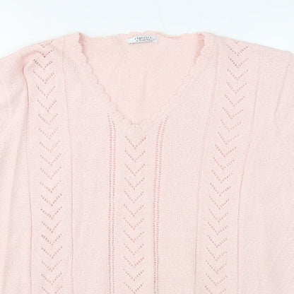 Womens UK Size 18 Berkertex Pink Pullover Jumper