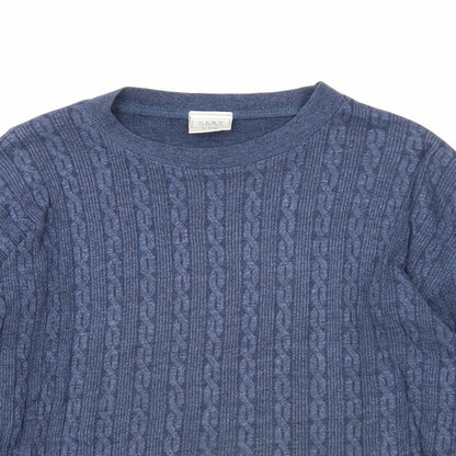 NEXT Womens Blue Polyester Basic Blouse Size S Scoop Neck