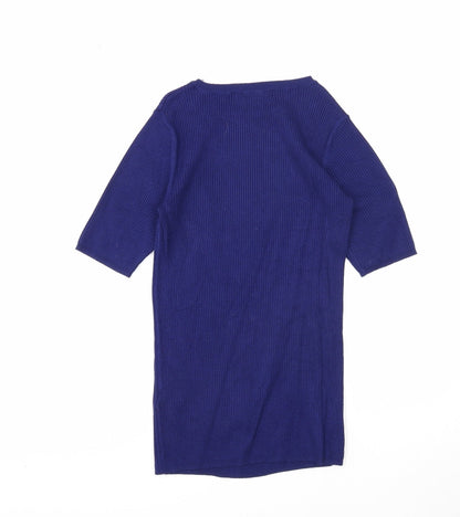 Womens UK Size 8 Marks and Spencer Blue Pullover Jumper