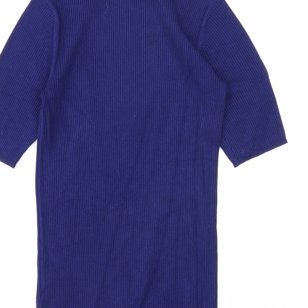 Womens UK Size 8 Marks and Spencer Blue Pullover Jumper