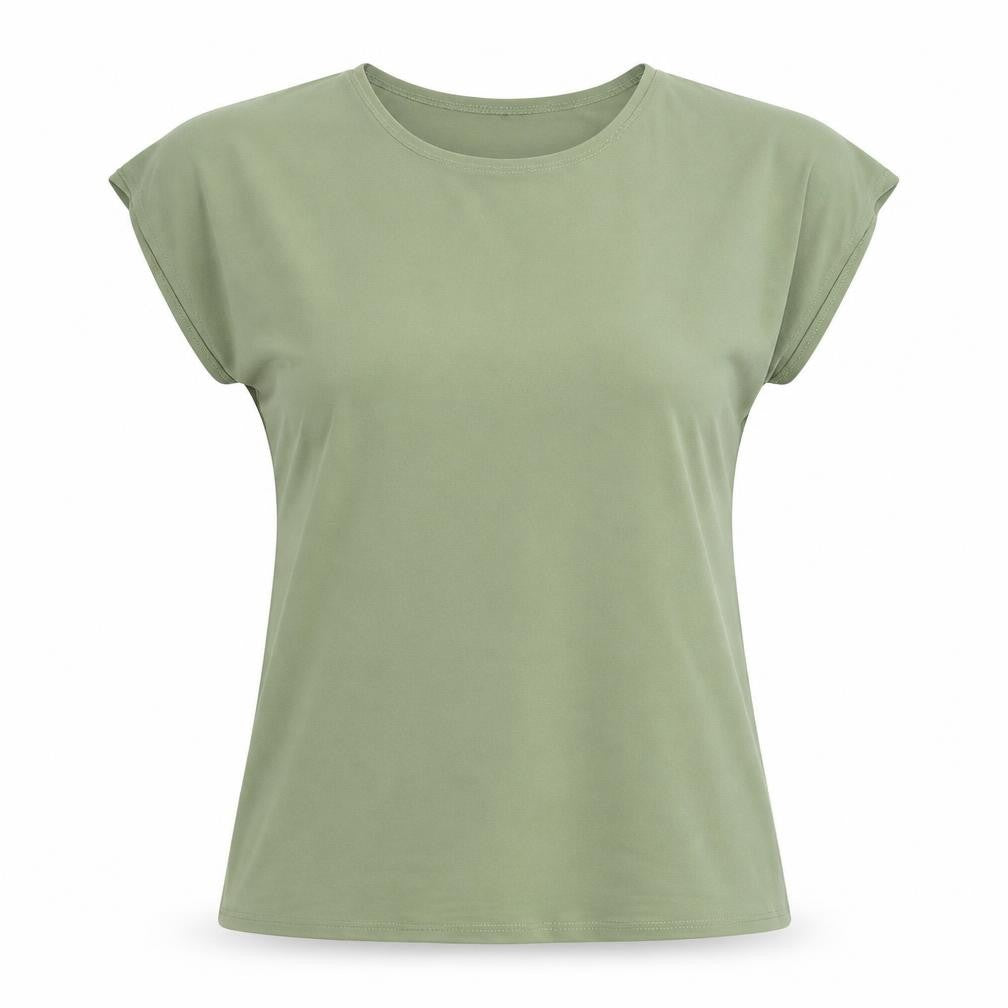 Womens UK Size 12 Saloos Green Basic T-Shirt
