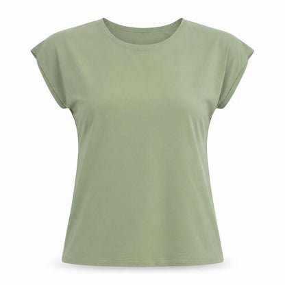 Womens UK Size 12 Saloos Green Basic T-Shirt