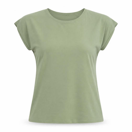 Womens UK Size 12 Saloos Green Basic T-Shirt