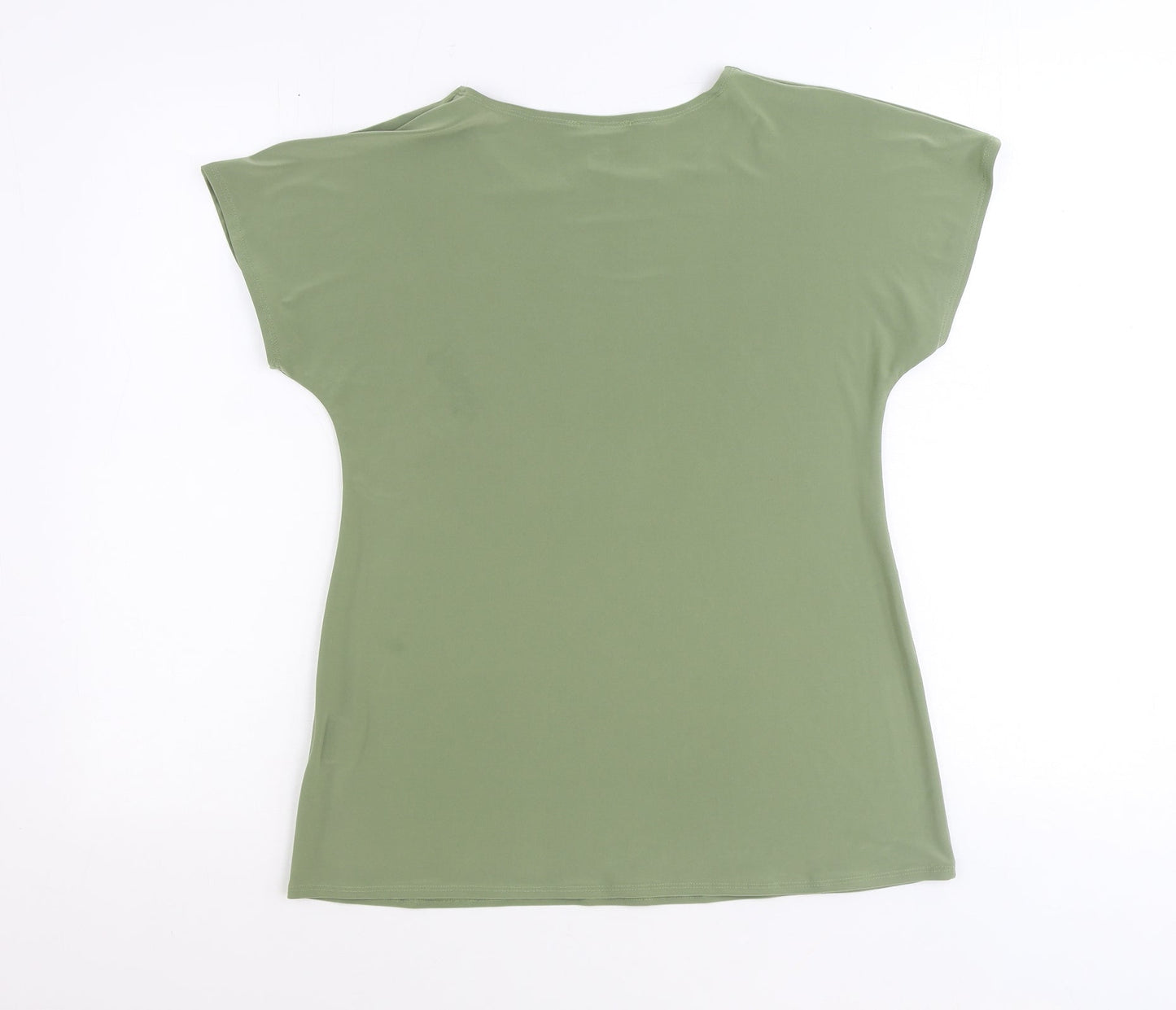 Womens UK Size 12 Saloos Green Basic T-Shirt