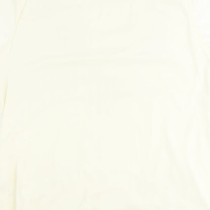 Womens UK Size 14 Preworn Yellow Basic T-Shirt