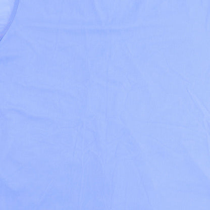 Womens UK Size 14 Preworn Blue Basic T-Shirt