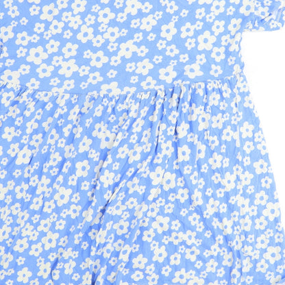 Womens UK Size 6 New Look Blue Basic T-Shirt