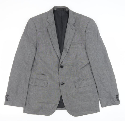 Mens UK Size 40 Marks and Spencer Regular Grey Suit Jacket