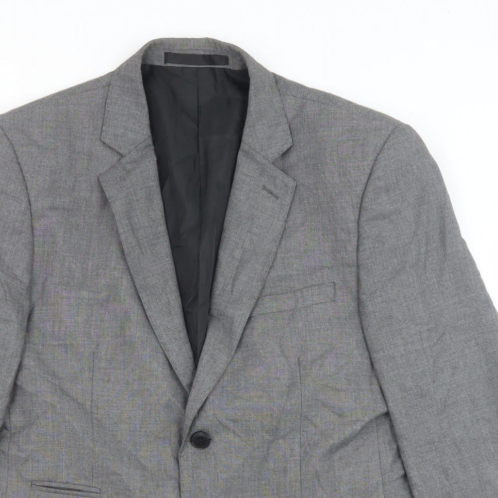 Mens UK Size 40 Marks and Spencer Regular Grey Suit Jacket