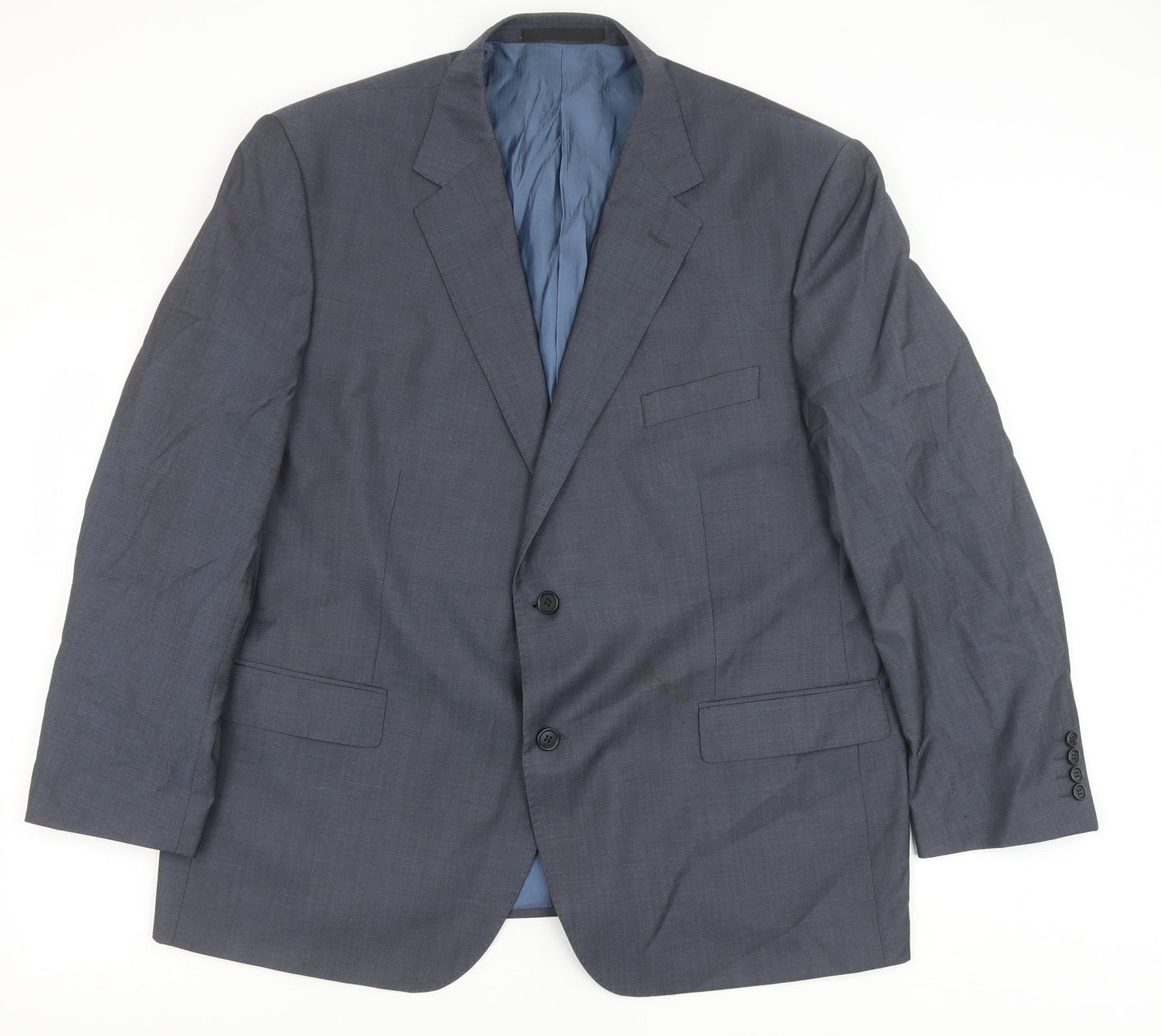 Mens UK Size 48 Marks and Spencer Regular Blue Suit Jacket
