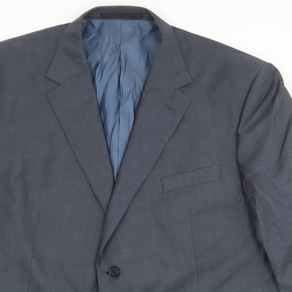 Mens UK Size 48 Marks and Spencer Regular Blue Suit Jacket
