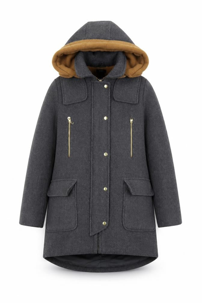 Womens UK Size 8 F&F Grey Pea Coat