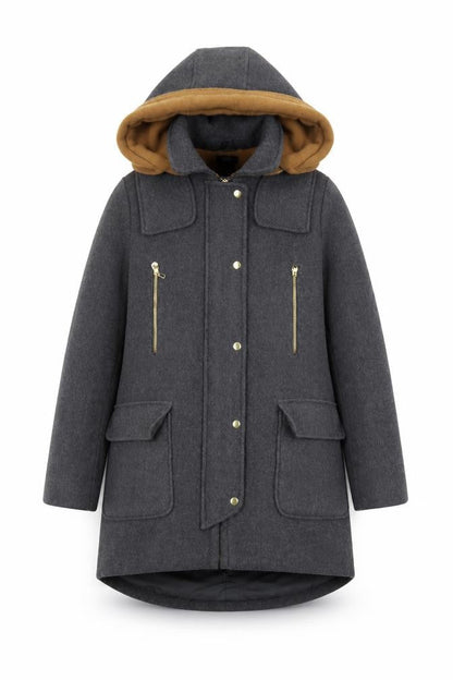 Womens UK Size 8 F&F Grey Pea Coat
