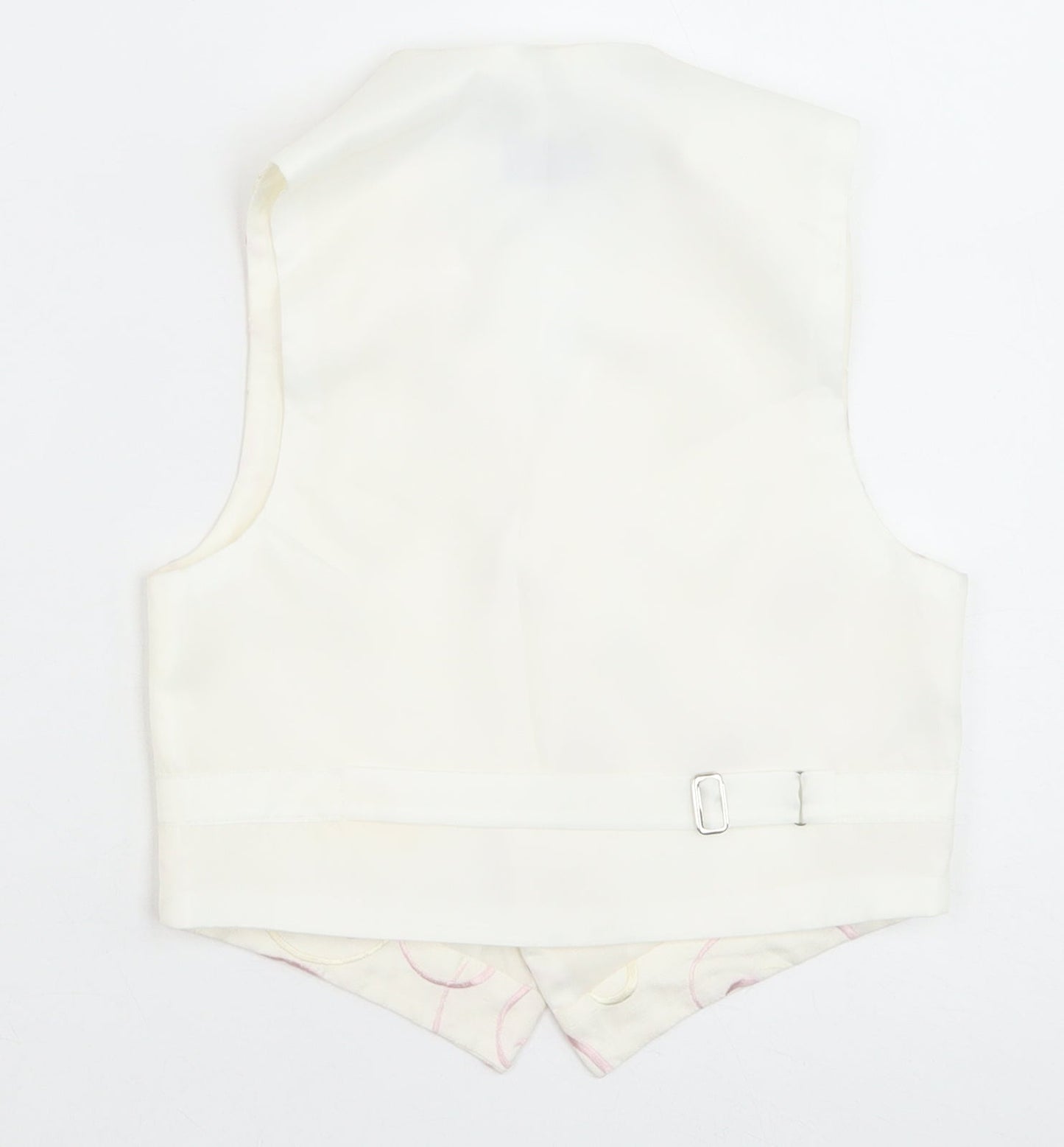 Pronuptia Boys Ivory Geometric Jacket Waistcoat Size 5-6 Years Button