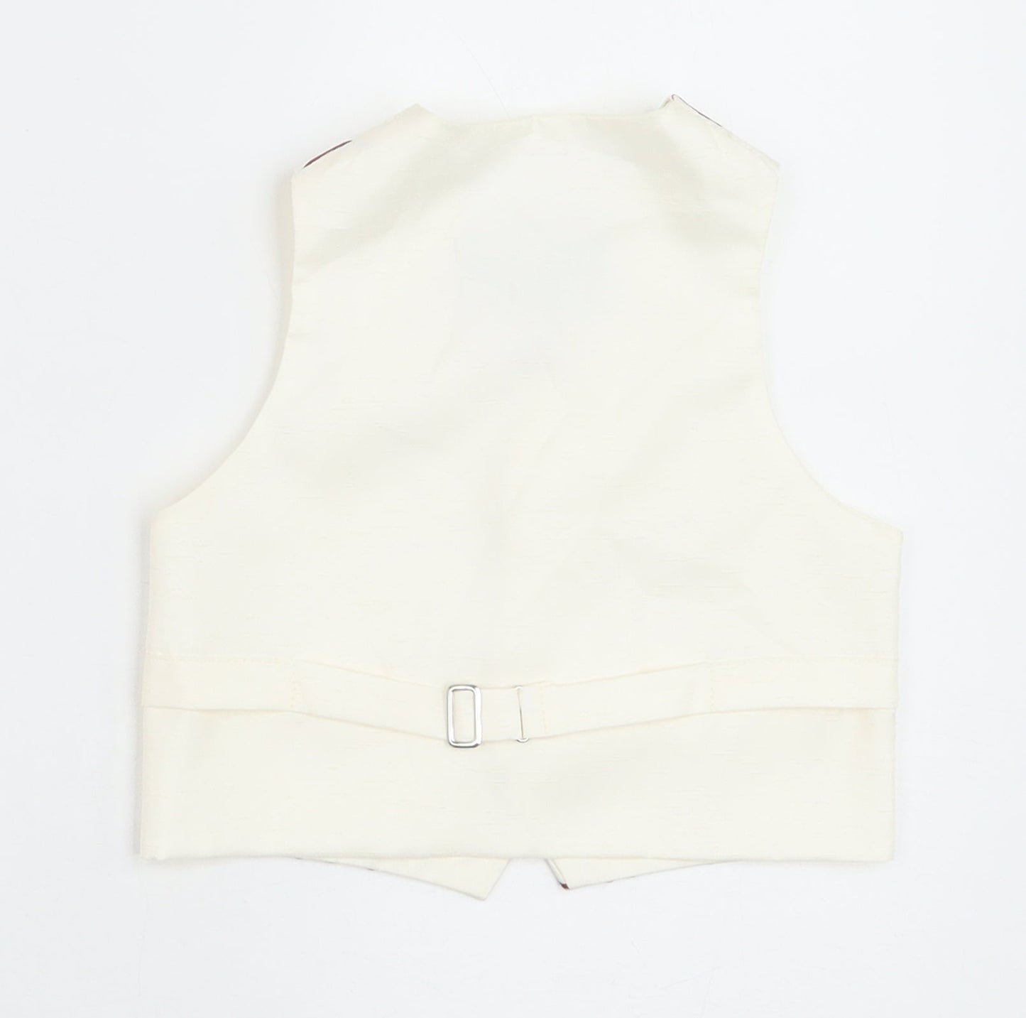 HEIRLOOM Boys Ivory Geometric Jacket Waistcoat Size 2 Years Button - Textured