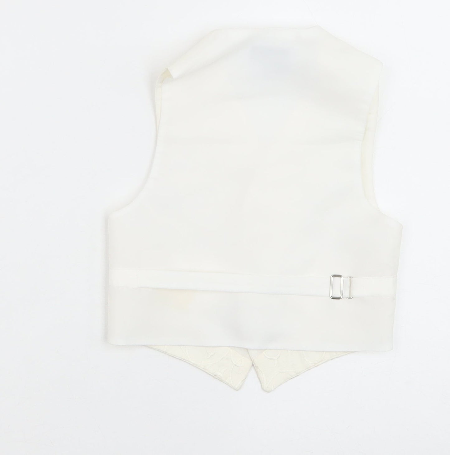 Pronuptia Boys Ivory Geometric Jacket Waistcoat Size 2-3 Years Button - Textured