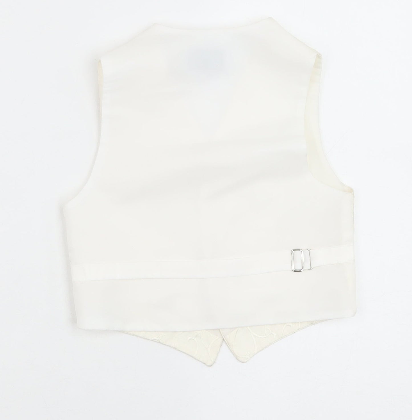 Pronuptia Boys Ivory Geometric Jacket Waistcoat Size 3-4 Years Button