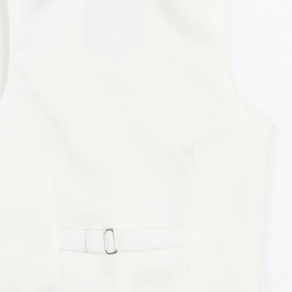 Roberts Boys Ivory Jacket Waistcoat Size 5-6 Years Button - Textured