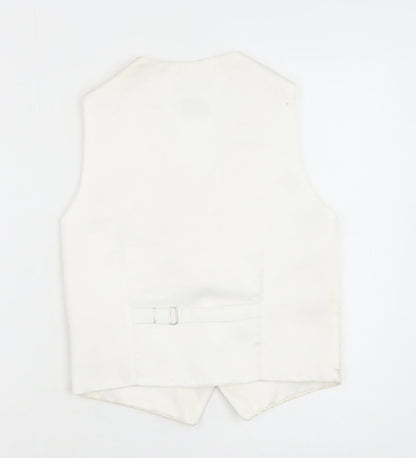 Pronuptia Boys Ivory Jacket Waistcoat Size 11-12 Years Button