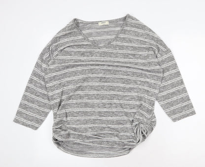 Womens UK Size L Papaya Grey Pullover Jumper