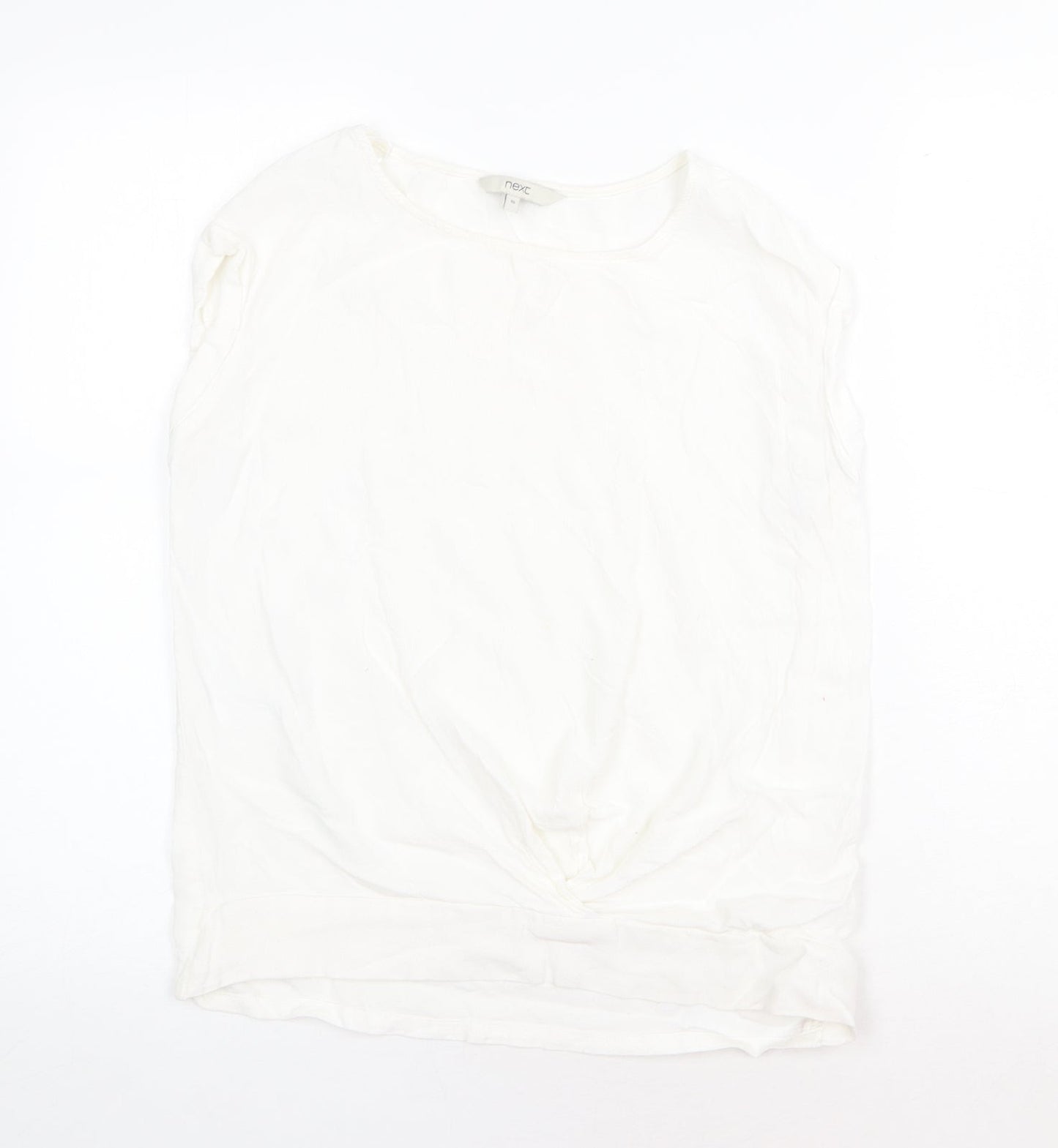 Womens UK Size 10 NEXT White Basic T-Shirt