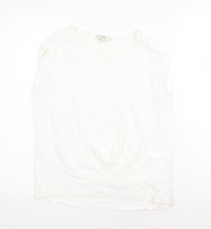 Womens UK Size 10 NEXT White Basic T-Shirt