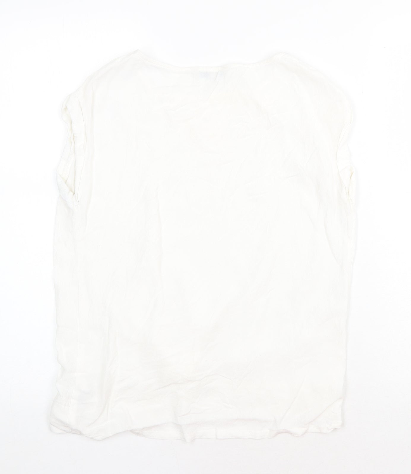 Womens UK Size 10 NEXT White Basic T-Shirt