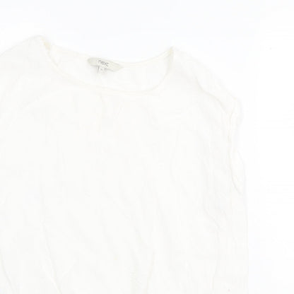 Womens UK Size 10 NEXT White Basic T-Shirt