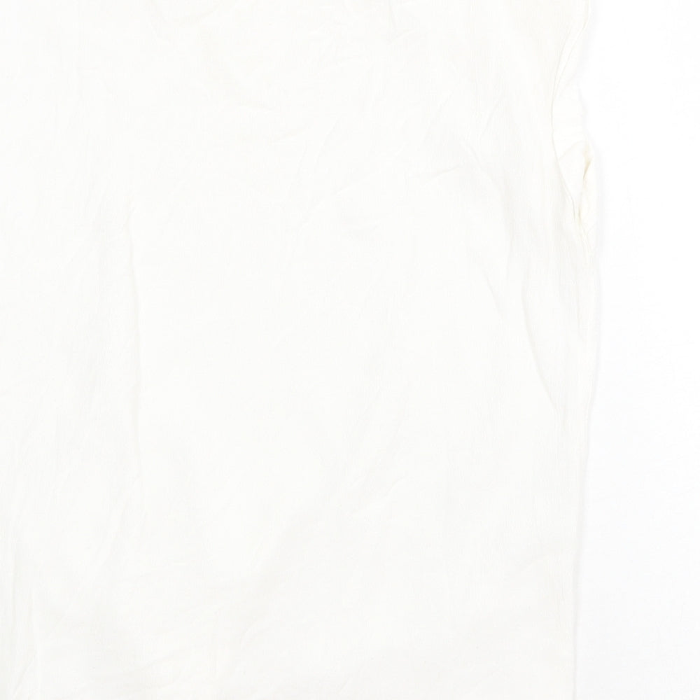 Womens UK Size 10 NEXT White Basic T-Shirt