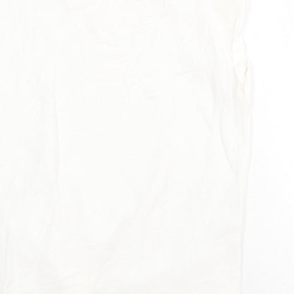 Womens UK Size 10 NEXT White Basic T-Shirt