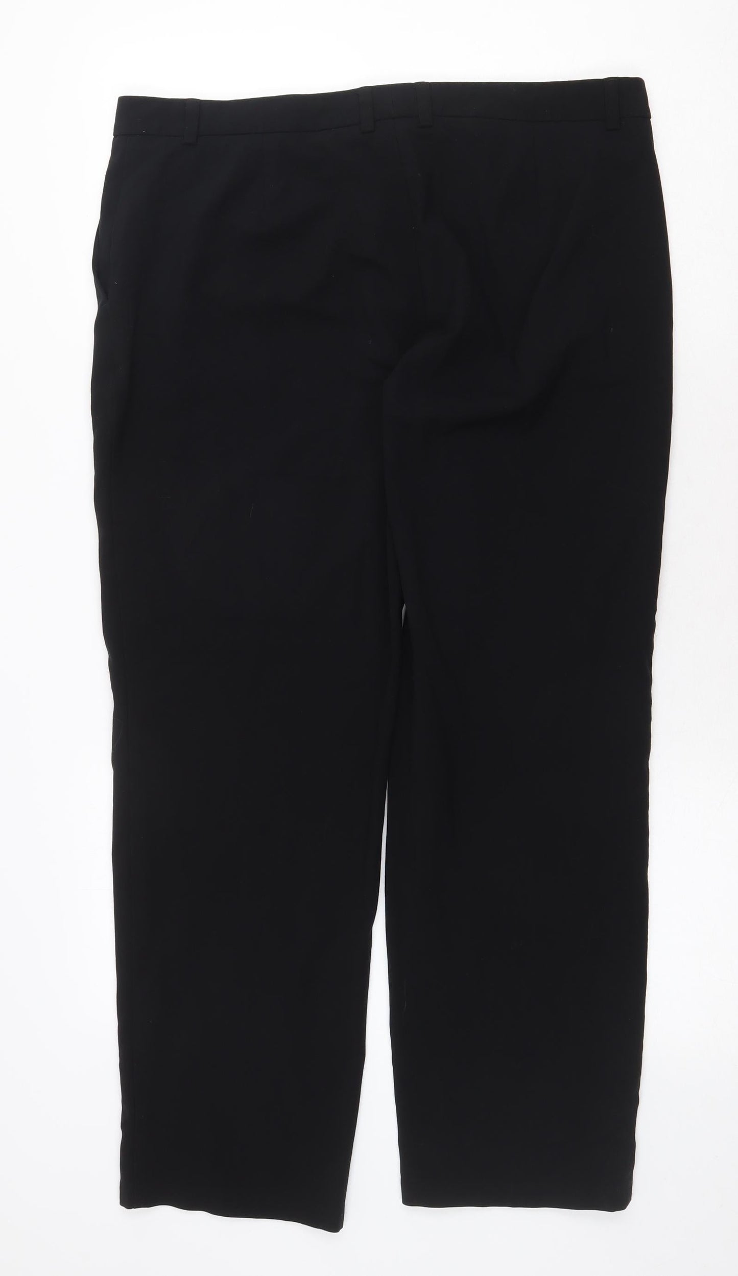 Womens UK Size 16 Marks and Spencer Regular Fit  Black Trousers