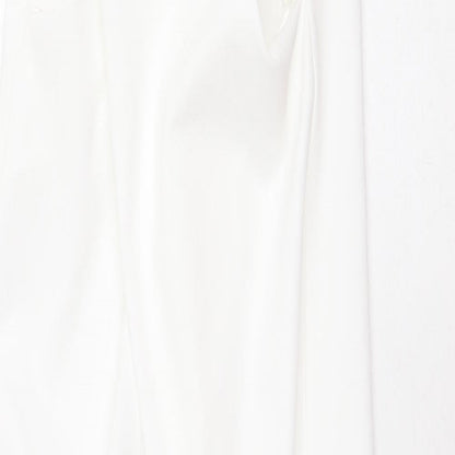 Zara Womens White Polyester Sheath Size S Round Neck Pullover