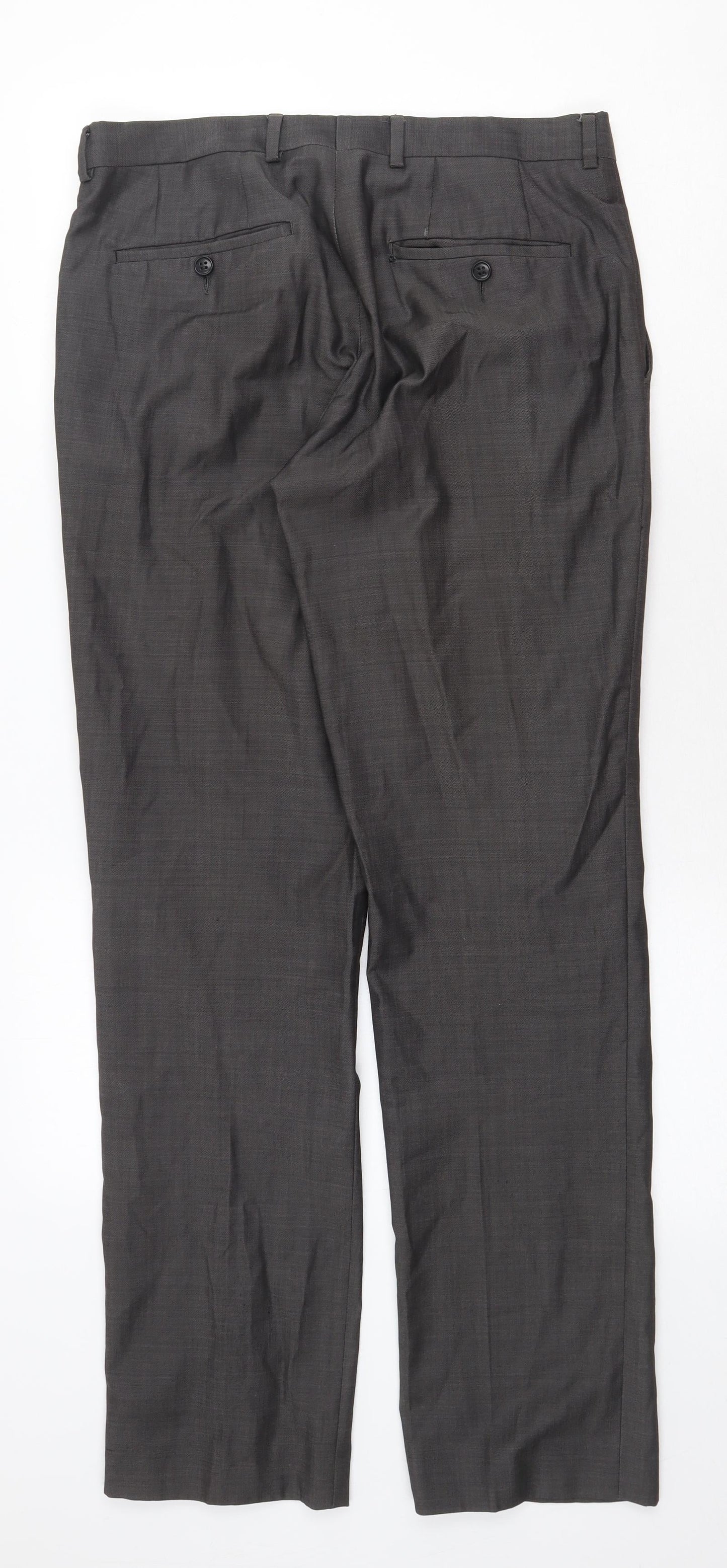 Womens UK Size 32 in Preworn Regular Fit  Grey Trousers