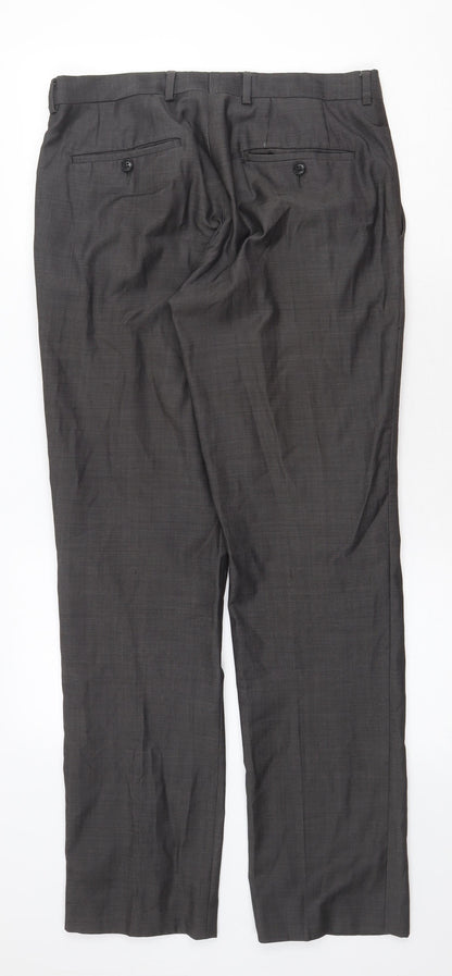 Womens UK Size 32 in Preworn Regular Fit  Grey Trousers