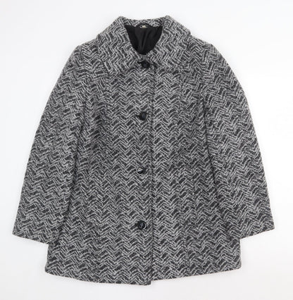 Womens UK Size 14 EWM Grey Overcoat