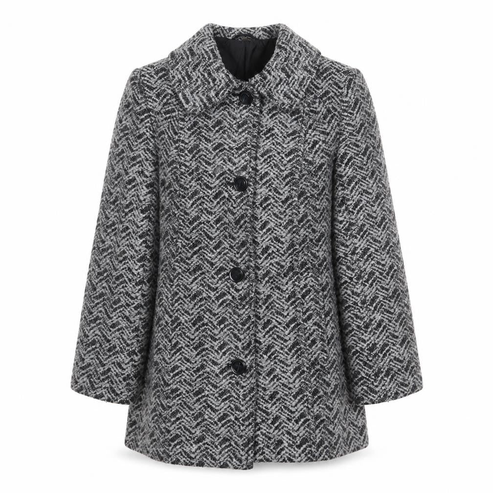 Womens UK Size 14 EWM Grey Overcoat