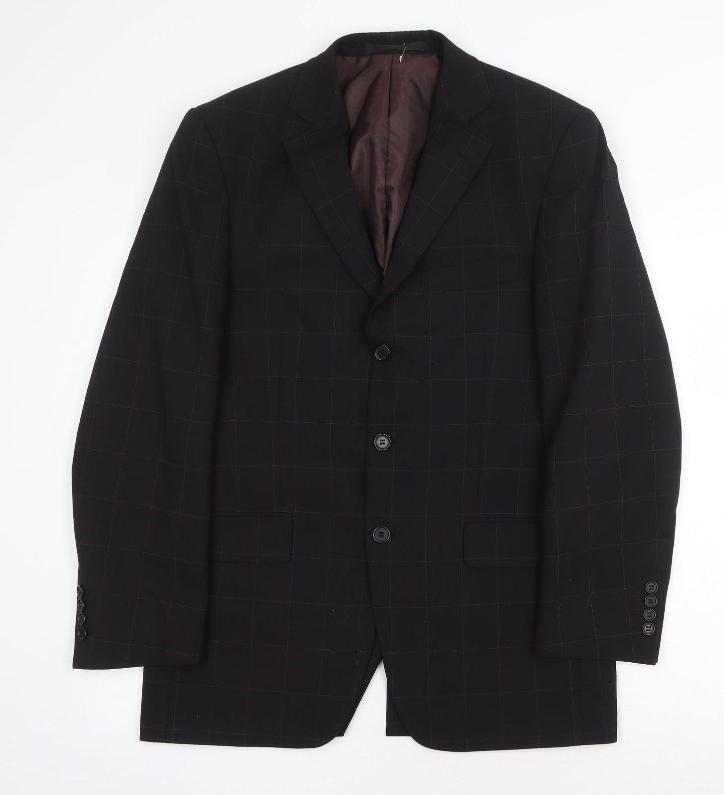 Mens UK Size 38 Marks and Spencer Regular Black Suit Jacket