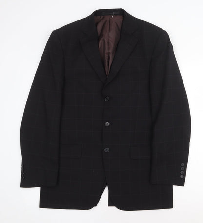 Mens UK Size 38 Marks and Spencer Regular Black Suit Jacket