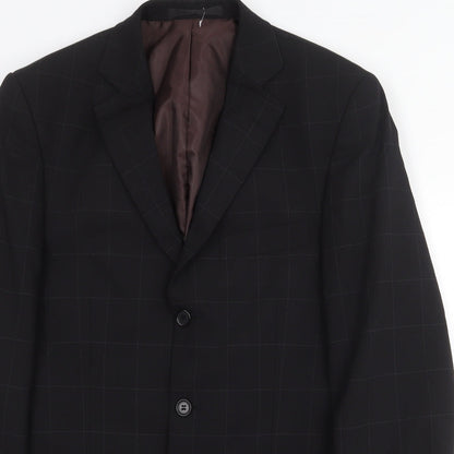 Mens UK Size 38 Marks and Spencer Regular Black Suit Jacket