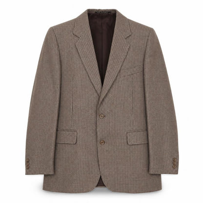 Mens UK Size 42 Terylene Regular Brown Suit Jacket