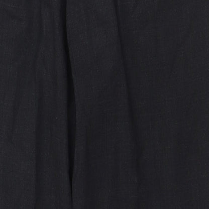 Tom English Mens Grey Polyester Trousers Size 32 in Regular Zip